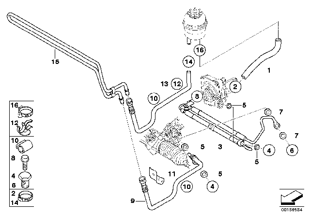 2006 BMW Z4 M Expansion Hose Diagram for 32412283893