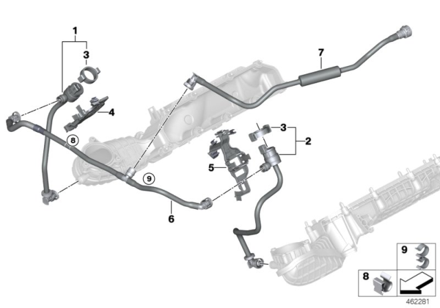 2019 BMW 750i Fuel Tank Breather Valve Diagram