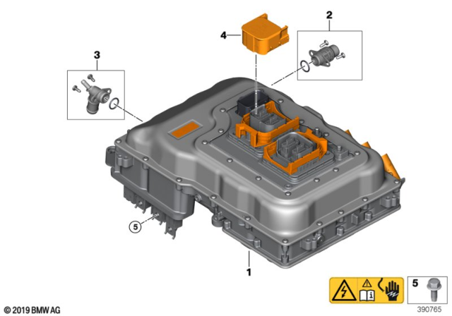 2014 BMW i8 Electrical Machines, Electronics Diagram for 12368632446