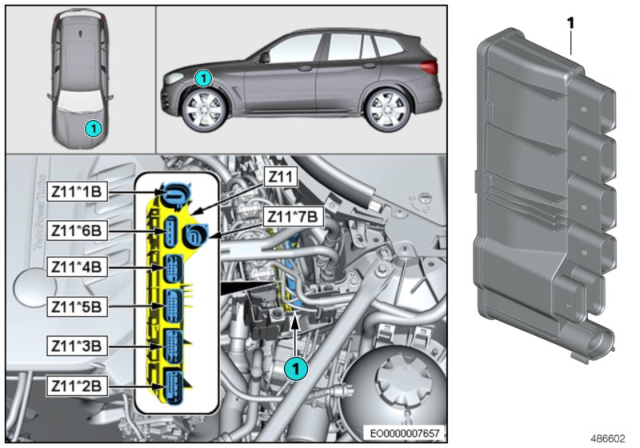 2019 BMW X4 Integrated Supply Module Diagram