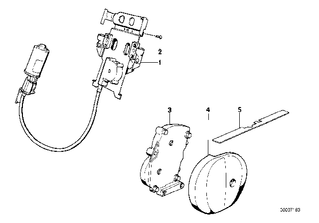 1986 BMW 635CSi BMW Sport Seat Electrical Adjustable Headrest Diagram