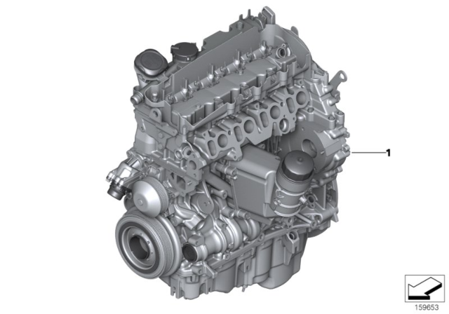 2014 BMW 328d xDrive Short Engine Diagram