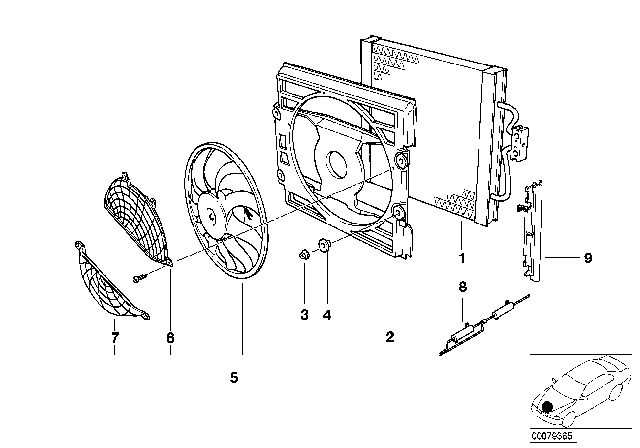 2001 BMW 525i Climate Capacitor / Additional Blower Diagram