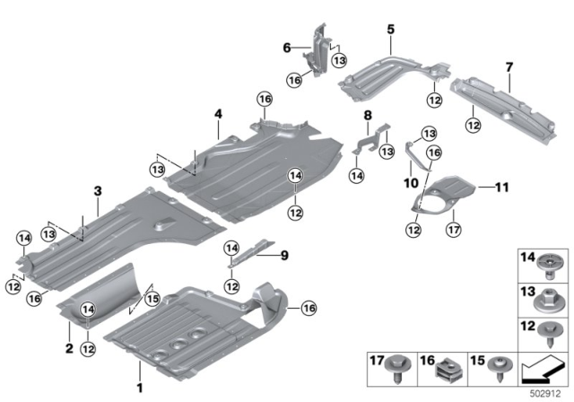 2019 BMW X7 Underfloor Coating Diagram