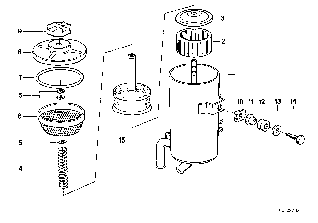 1987 BMW M6 Oil Carrier / Single Parts Diagram 2