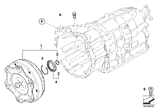 2008 BMW 328i Drive (GA6L45R) Diagram