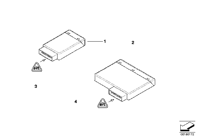 2008 BMW M5 Control Unit, Centre-Console Switch Cluster Diagram