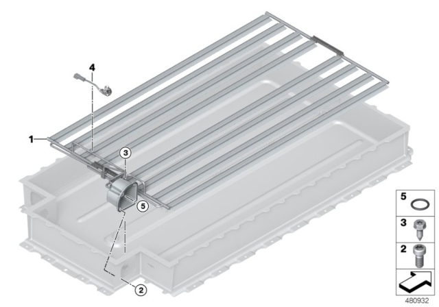 2016 BMW i3 Radiator, High-Voltage Accumulator Diagram