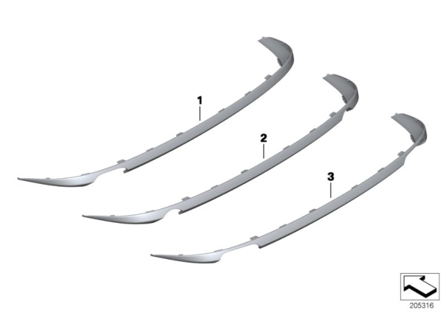 2010 BMW 535i GT Trim Panel, Trim Elements Diagram 2