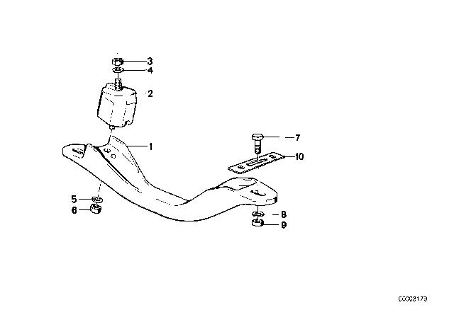 1985 BMW 325e Gearbox Suspension Diagram