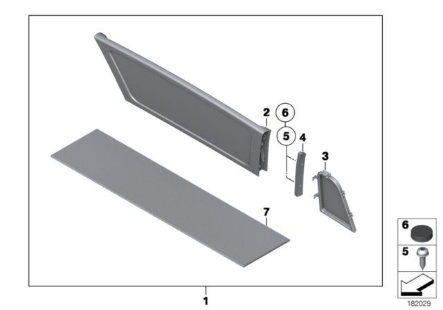 2013 BMW Z4 Wind Deflector Diagram