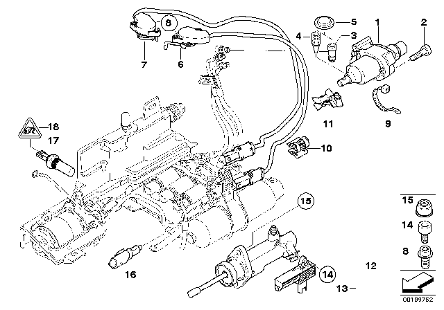 2007 BMW 550i Actuator / Sensor (GS6S53BZ(SMG)) Diagram