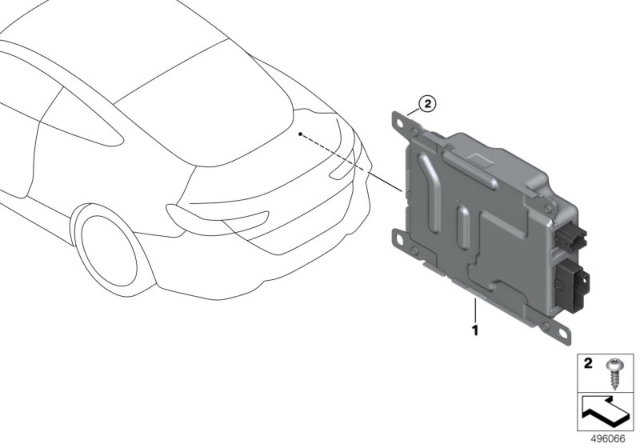 2020 BMW M850i xDrive Battery Charging Module / BCU150 Diagram
