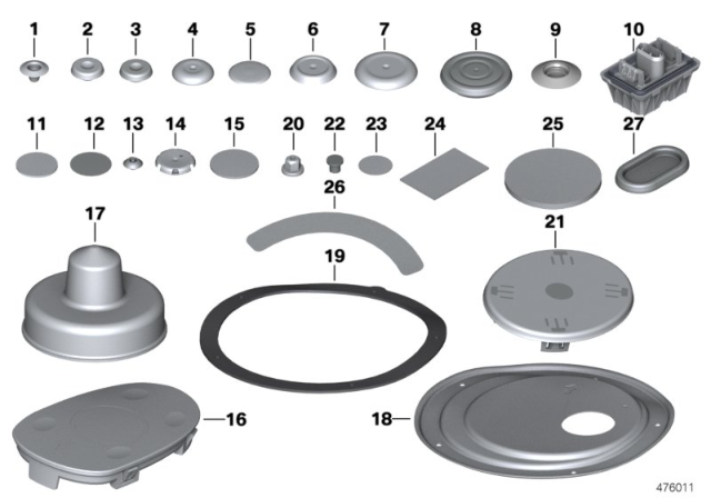 2014 BMW 228i Sealing Cap/Plug Diagram