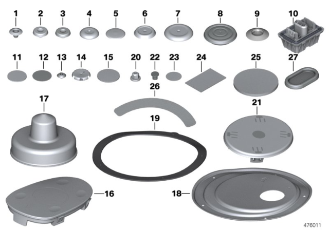 2016 BMW 228i xDrive Sealing Cap/Plug Diagram