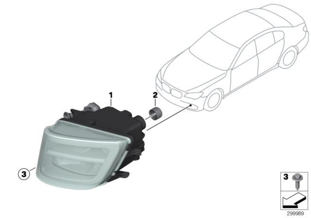 2015 BMW 740Ld xDrive Fog Lights Diagram 2