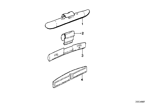 1986 BMW 535i Balance Weight, Zinc, W. Adhesive Foil Diagram for 36116766341