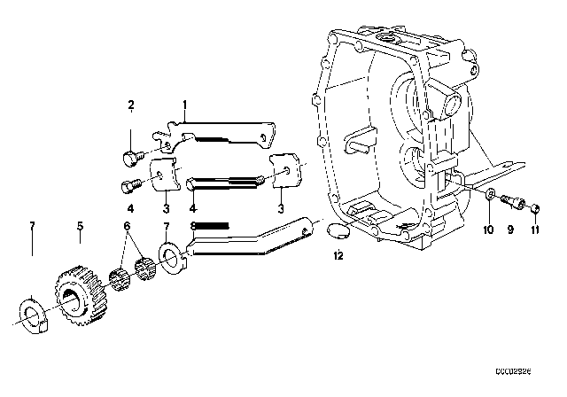 1985 BMW 318i Inner Gear Shifting Parts (ZF S5-16) Diagram 2