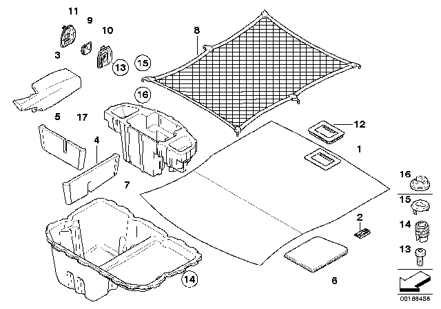 2009 BMW M3 Mounting, Clamping Band, Upper Section Diagram for 51476955265