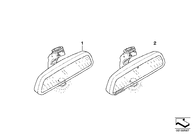 2009 BMW 650i Retrofit: Compass / Remote Control Diagram