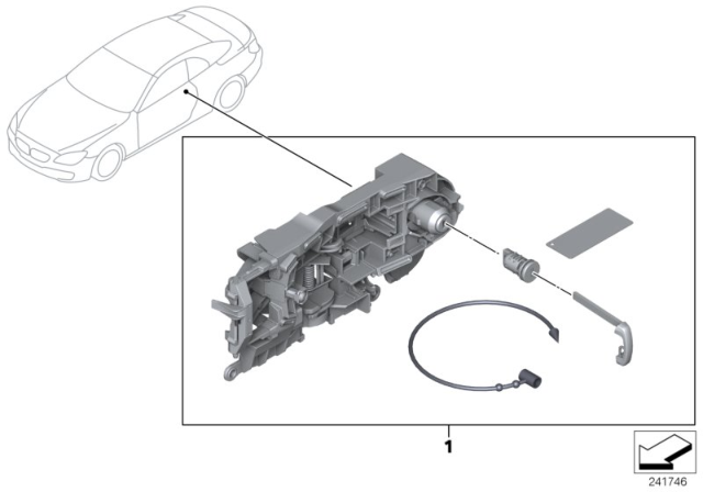 2018 BMW 650i xDrive One-Key Locking Diagram