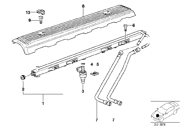 1999 BMW 528i Fuel Injection System Diagram 2