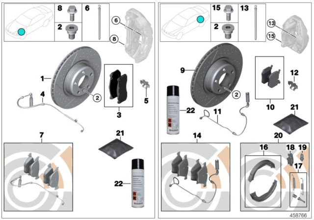 2011 BMW 135i Service, Brakes Diagram 2