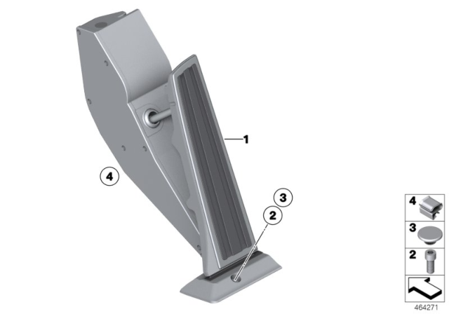 2020 BMW X1 Acceleration / Accelerator Pedal Module Diagram