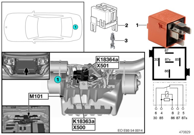 2009 BMW 328i Relay, Hardtop Drive Diagram 1