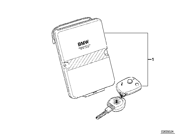1998 BMW Z3 M Alarm Kit Diagram for 82111470403