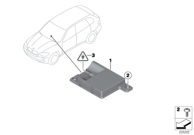 2013 BMW X5 Bluetooth Antenna Diagram