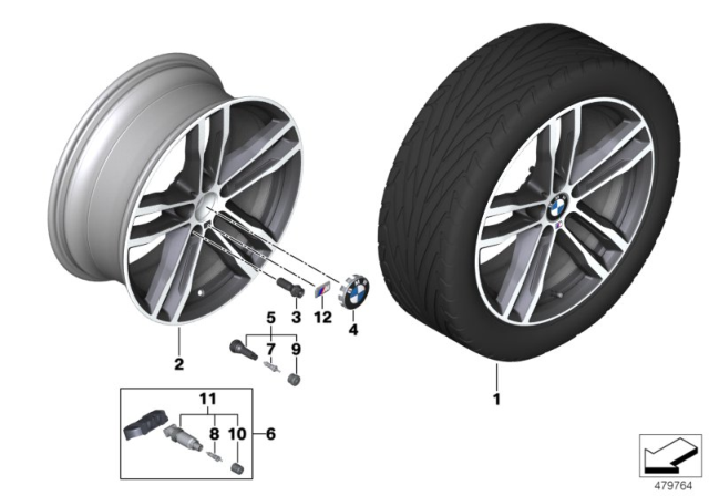 2014 BMW 328i BMW LA Wheel, M Double Spoke Diagram 7