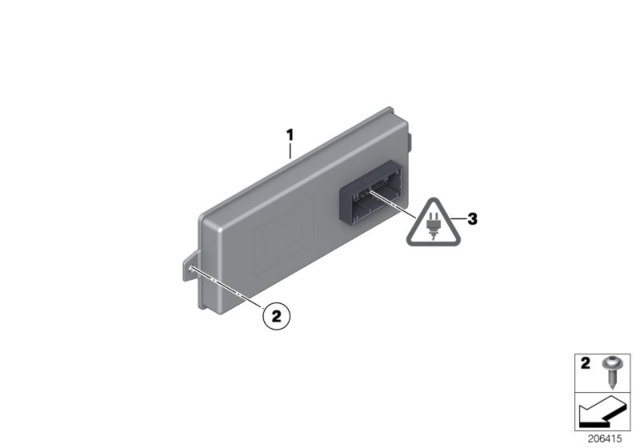 2010 BMW X6 Hybrid Interface Module Diagram