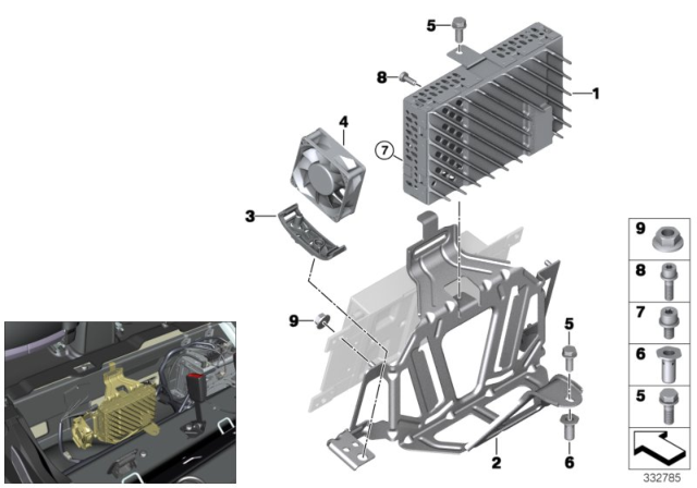 BRACKET FOR AUDIO AMPLIFIER Diagram for 65159251524