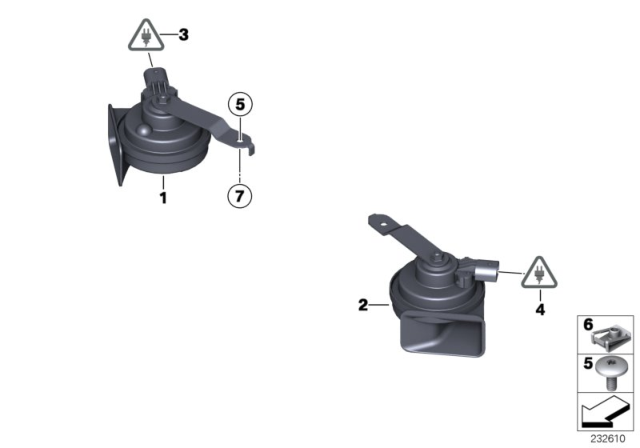 2018 BMW X4 Horn Diagram