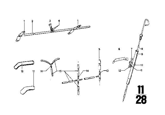 1971 BMW 2800CS Lubrication System Diagram