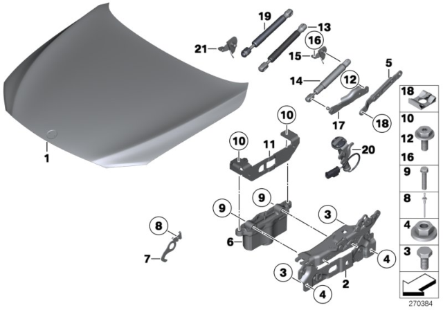 2011 BMW 750Li Engine Mood / Mounting Parts Diagram