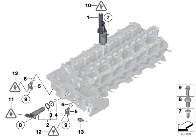 2018 BMW M4 Cylinder Head, Electrical Add-On Parts Diagram