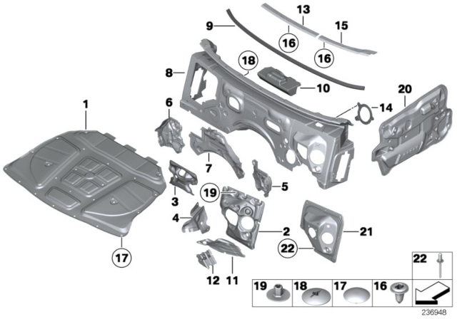 2011 BMW 528i Sound Insulating Diagram 1