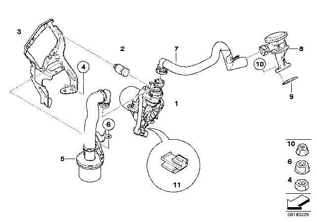 2009 BMW 328i Emission Control - Air Pump Diagram