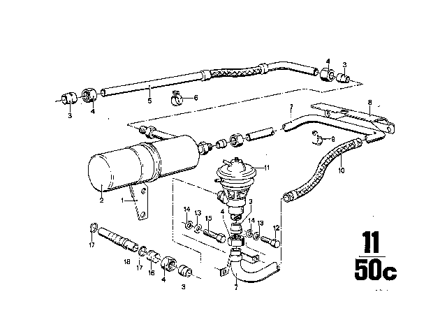 1976 BMW 3.0Si Emission Control Diagram 5