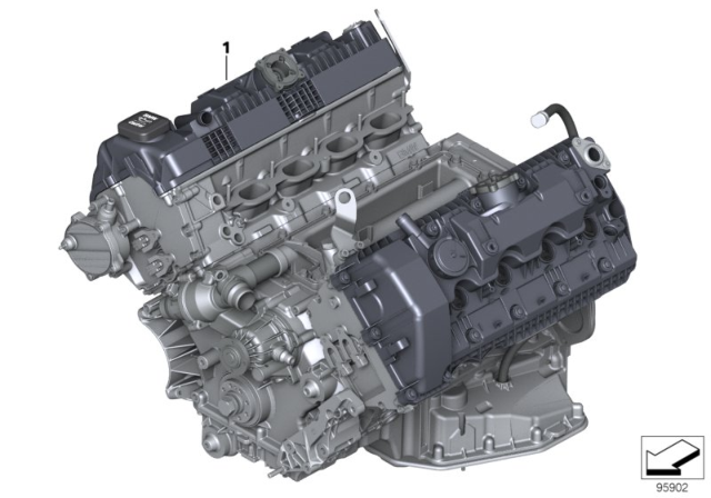 2009 BMW 650i Short Engine Diagram