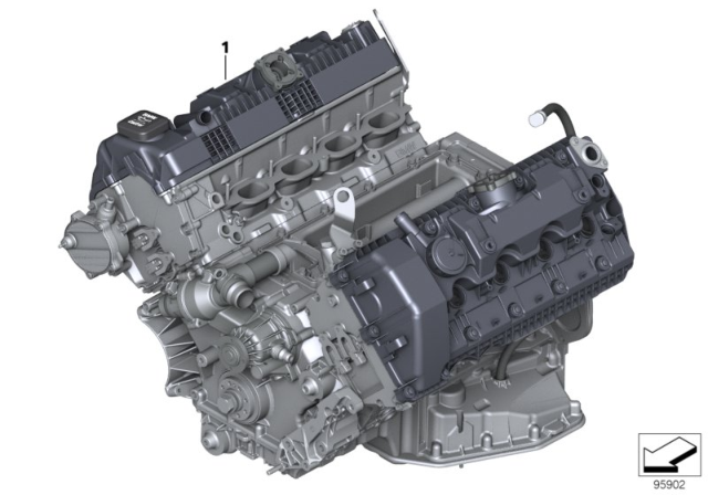 2002 BMW 745Li Short Engine Diagram