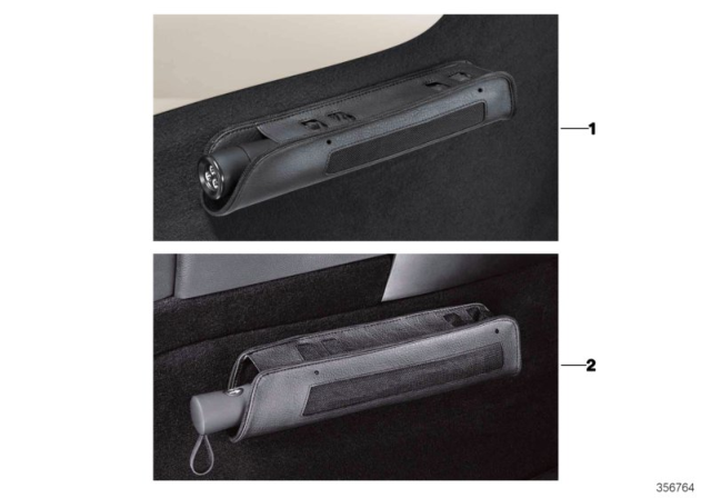 2008 BMW 328i Umbrella With Bag Diagram