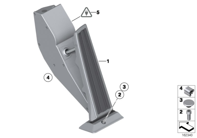 2013 BMW X3 Accelerator.Pedal Module,Automatic Gearbox Diagram for 35426853175