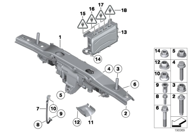 2013 BMW Alpina B7L Actuator HSR / Mounting Parts / Control Unit Diagram