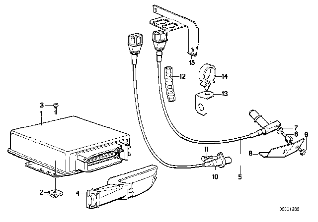 1989 BMW M3 Spacer Diagram for 12141315046