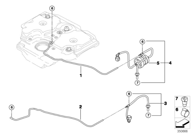 2011 BMW 335d SCR Filter / Pipes Diagram