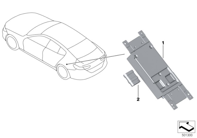 2020 BMW M8 Telematics Control Unit Diagram