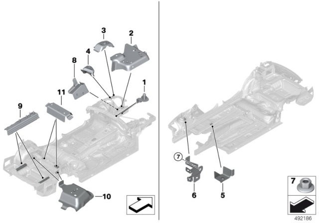 2018 BMW 330e Body Additions, Add-On Parts Diagram 1